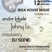 Cream Biscuit #8 - Ibiza House Night - Sauna Club (U čiernej Pani) - Piešťany